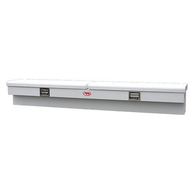 88S 88 in. Steel Side Box-2 Lids, White