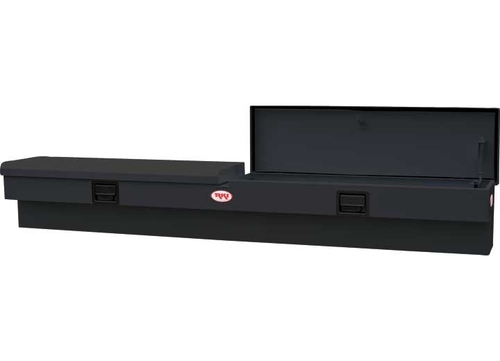 88SB 88 in. Steel Side Box-2 Lids, Black