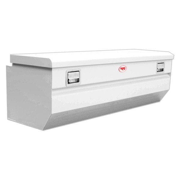 M58U-1NM Single Lid Steel Chest Box with Offset for Fullsize, White