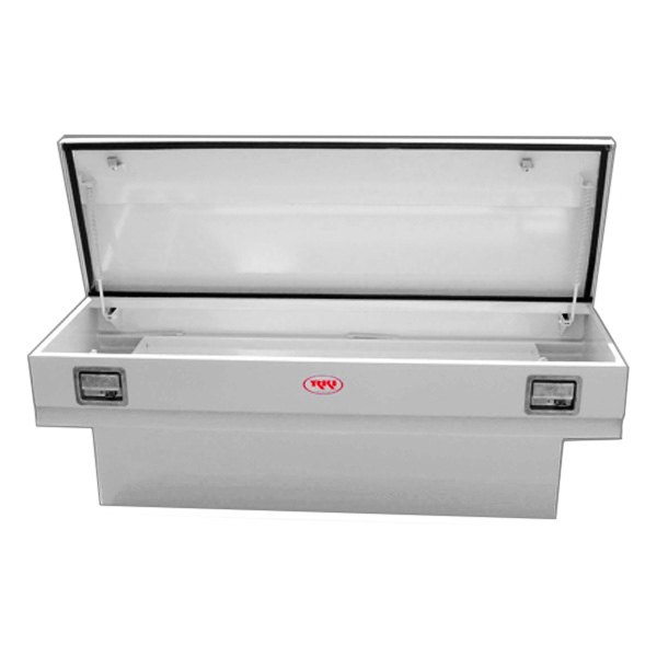 M60SB-1NM Single Lid Steel Chest Tool Box with Offset for Swb Trucks, White