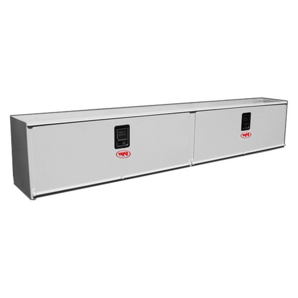 RKIUS90C 90 in. Steel Double Door Upper Side Box, White