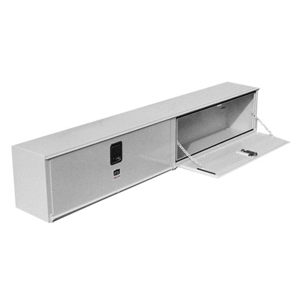 96 in. Steel Double Door Upper Side Box - White - 96in.