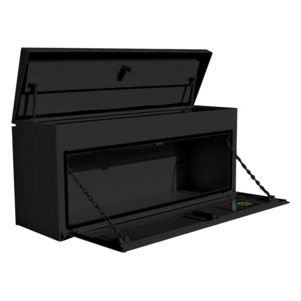 RKIUST60CB 60 in. Steel Upper Side Top Opening Box, Black
