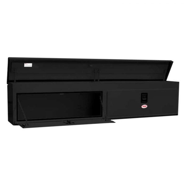 RKIUST96CB 96 in. Steel Upper Side Top Opening Box, Black