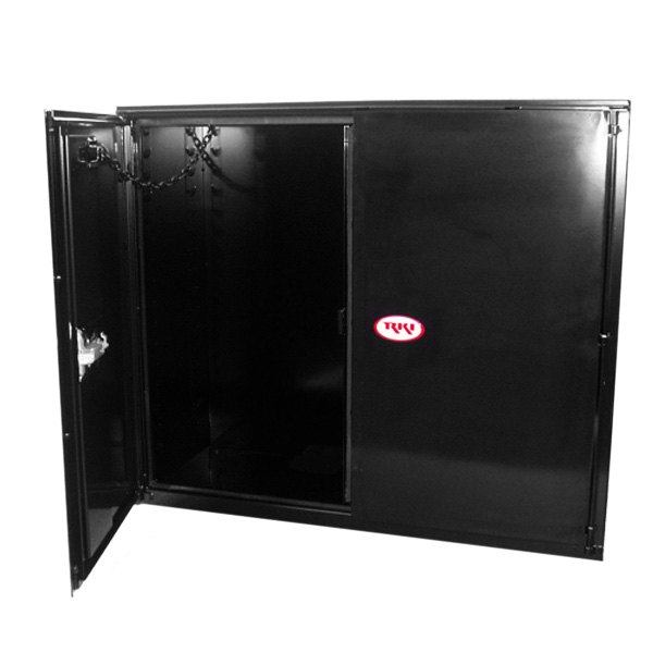 Picture of RKI RKIV483618-20 48 x 36 x 18 in. Steel Vertical Box with Overlapping Doors&#44; Black