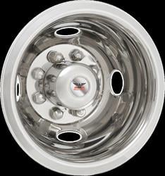PHOGDG01R 16 in. 8 Lug 4 Hand Hole Dual Wheel Dotliner Simulator Rear Set for 2001-2007 Chevy, GMC C & K3500