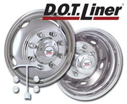 PHONF12 16 in. 8 Lug 4 Hand Hole Dual Wheel Dotliner Simulator Set for 2008-2017 Ford