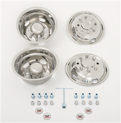 PHONF22 19.5 in. 8 Lug 5 Hand Hole Dotliner Simulator Set for 2003-2004 Ford F450, F550
