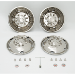 PHONF25 19.5 in. 10 Lug 5 Hand Hole Dotliner Simulator Set for 2005-2015 Ford F450 F550 F53
