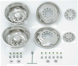 PHONG961 19.5 in. 5 to 10 Lug Front Rear 5 Hand Hole Dotliner Simulator Set for 1975-C GM P-30