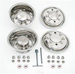 PHONH8494 19.5 in. 8 Lug 4 Hand Hole Accuride HP Dual Wheel Simulator 20 mm Dotliner Set