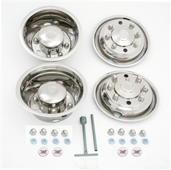 19.5 in. 8 Lug 4 Hand Hole Accuride HP Dual Wheel Simulator 22 mm Dotliner Set