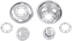 PHOSLU168 16 x 16.5 in. 8 Lug BC 4 Hand Hole Dual Wheel Uniliner Simulator Set