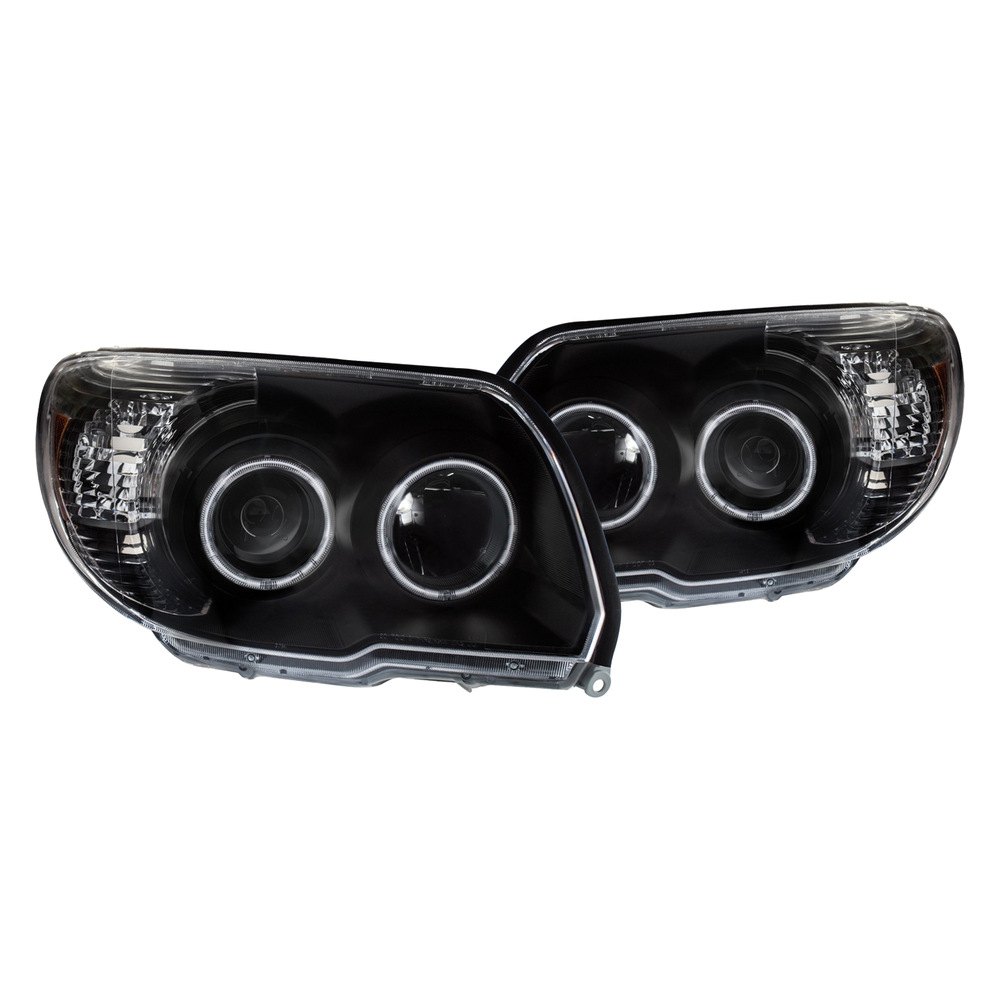 , USA  06-09 4 Runner Projector Headlights with U-Bar Black Clear