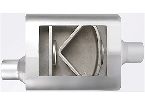 DTE82441 4 x 10 x 13 in. Flowsound Series Stainless Steel Oval Bare Exhaust Muffler