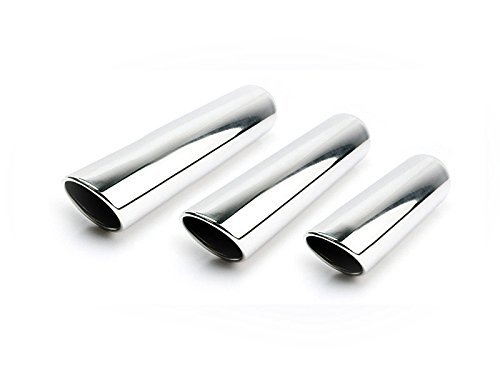 3.5 in. Texas Series Round Rolled Edge Angle Cut Exhaust Tip