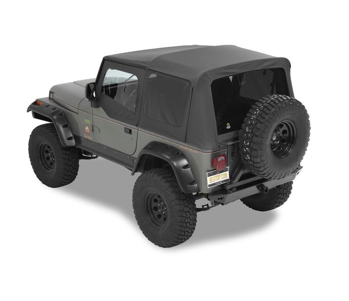 BES54601-37 Supertop NX Soft Top Replacement Tinted Windows for 1988-1995 Jeep Wrangler