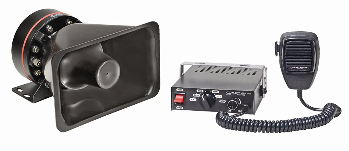 Picture of Wolo WOL4000-2 12 V Alert 80 Watt Electronic Siren & Speaker