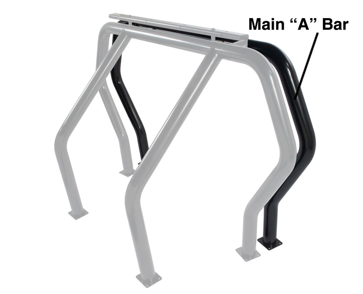 RHI90001B Full Size Pickup Front Main A Bar for 1973 - 2011 GM, Black