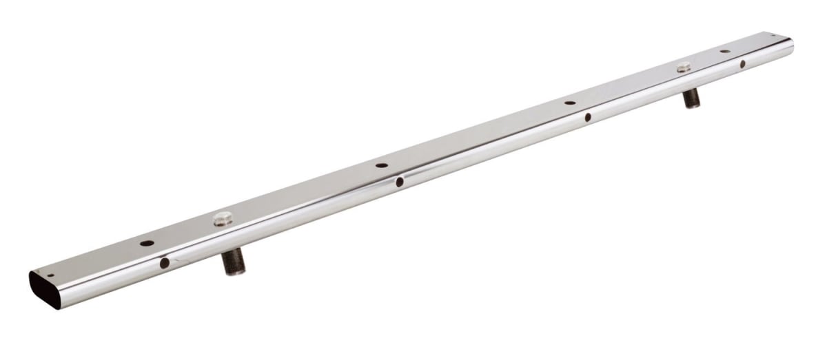 Universal Lite Bar - Polished Stainless Steel - Modular Design - 4 Light Holes
