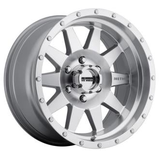 17 x 9 in. Standard 8 on 6.5 Bolt Pattern 4.5 in. Back Space -12 Offset - Machined & Clear Coat