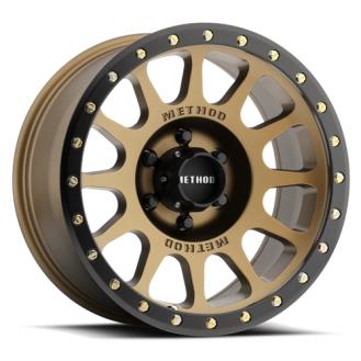 17 x 8.5 in. NV 6 on 5.5 Bolt Pattern 4.75 in. Back Space - Bronze with Black Lip