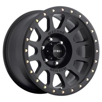 18 x 9 in. NV 8 on 6.5 Bolt Pattern 4.5 in. Back Space -12 Offset - Matte Black