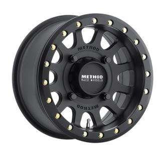 15 x 7 in. 401 UTV Beadlock Series 4 on 156 Bolt Pattern 4.3 in. Back Space - 4 Plus3 Offset - Matte Black