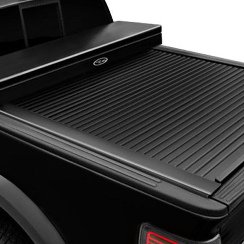 TCUCRT103 66 in. American Work Tool Box Full Size Tonneau Cover for 2004-2017 Ford F150 Crew Cab, Black