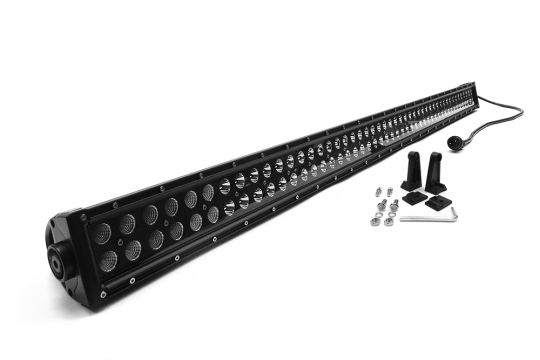 50 in. Straight Combo Cree 3W Light Bar - Black - 288W