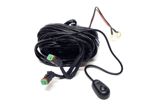 Light Bar Harness with Dual Plug Switch DT Connector