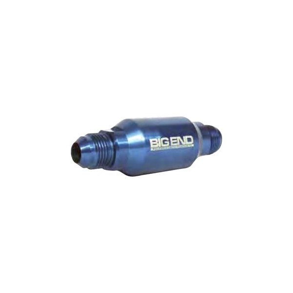 Picture of Big End Performance BEP12960 6AN In-Line Fuel Filter&#44; Blue