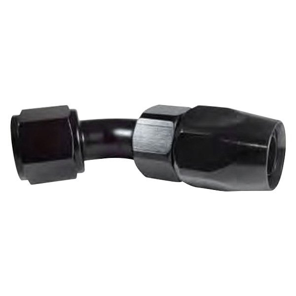 45 deg 10AN Swivel Hose End - Black