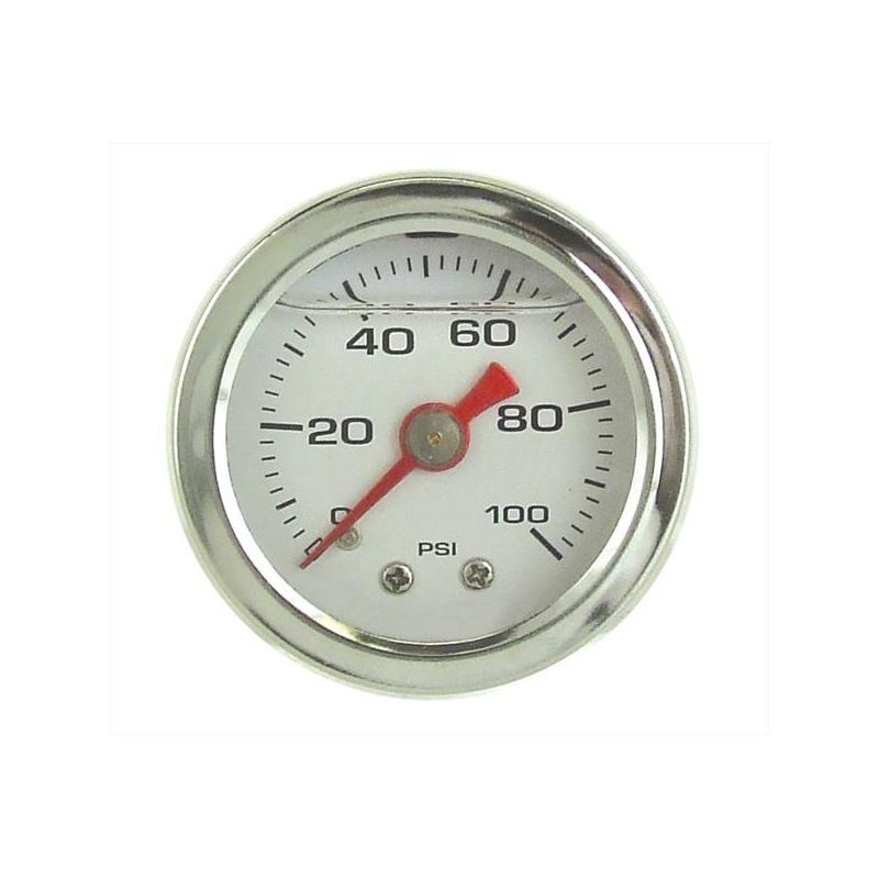 BEP15033 0-100 PSI Liquid Press Gauge, White