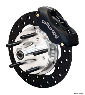 Forged Dynalite Front Drag Brake Kit - Black Anodize Caliper