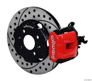 11 in. Combination Parking Caliper Rear Brake Kit - Drilled Rotor