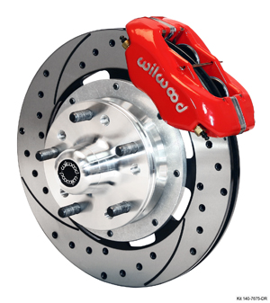 Forged Dynalite Big & Front Brake Kit - Red - Drilled