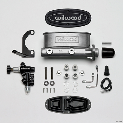 1 in. Bore Aluminum Tandem Master Cylinder Kit with Bracket & Proportioning Valve