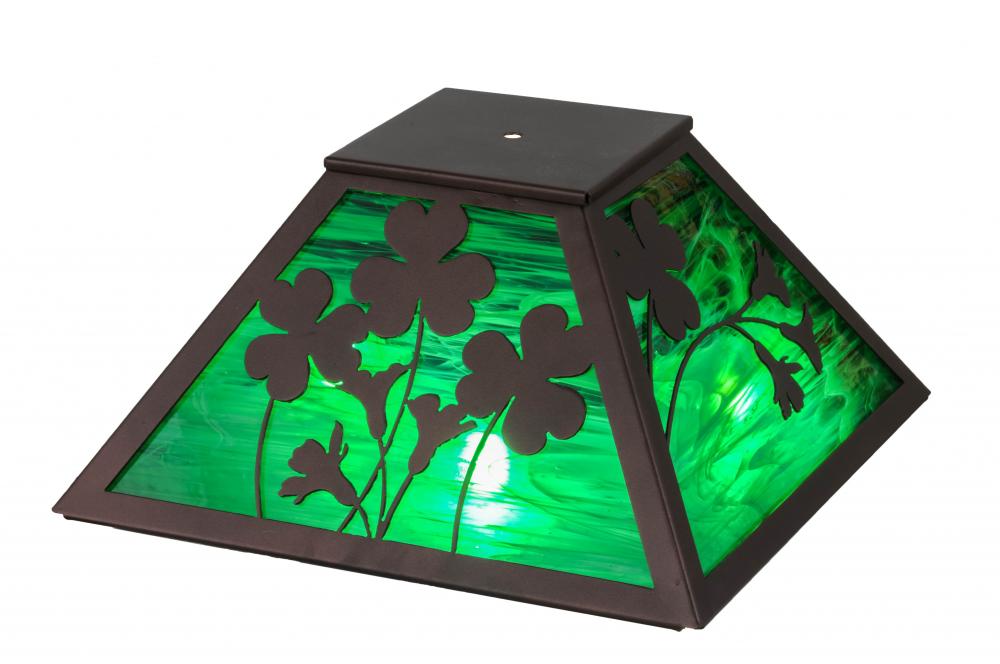 Picture of Meyda Tiffany 153273 16 in. Square Shamrock Shade&#44; Bronze