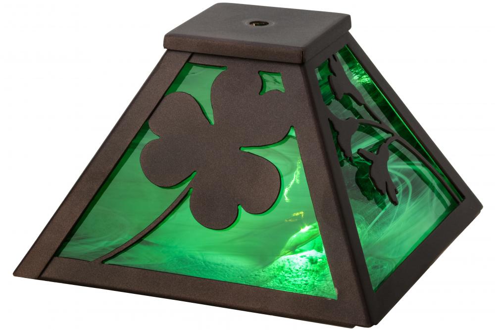 Picture of Meyda Tiffany 154094 8 in. Square Shamrock Shade&#44; Bronze