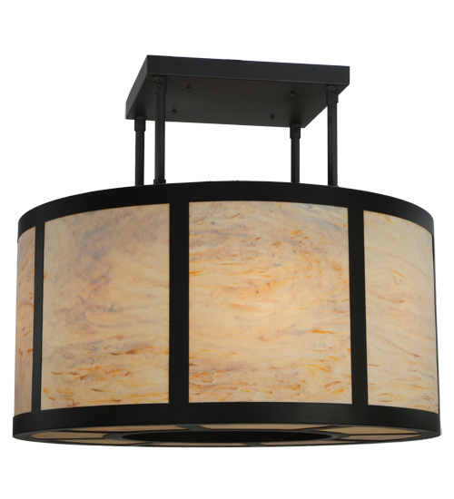 133435 48 in. Cilindro Vicksburg Semi-Flushmount