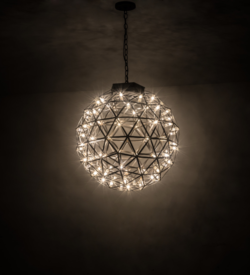 176275 Geosphere Pendant in Crystal Idalight Oil Rubbed Bronze