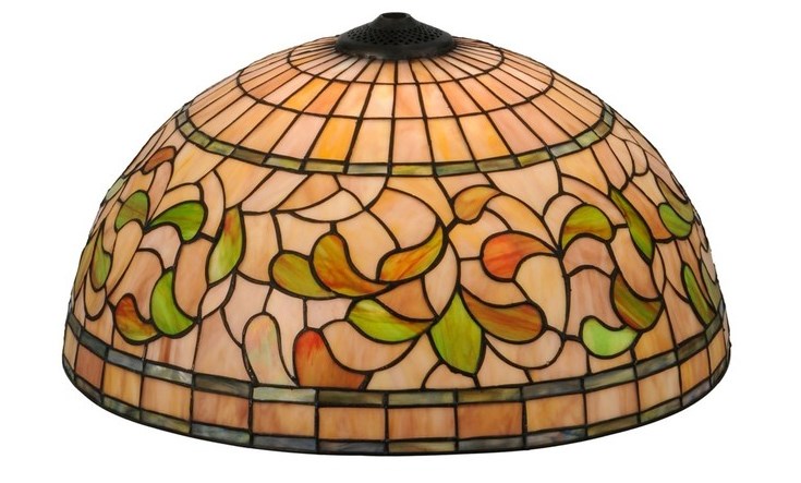 Tiffany Turning Leaf Shade - Multicolor - 20 in. - Unique Design