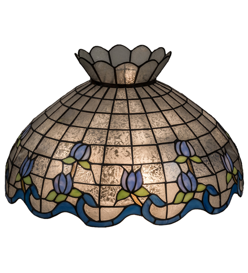 14224 12 x 20 in. Roseborder Shade, Blue