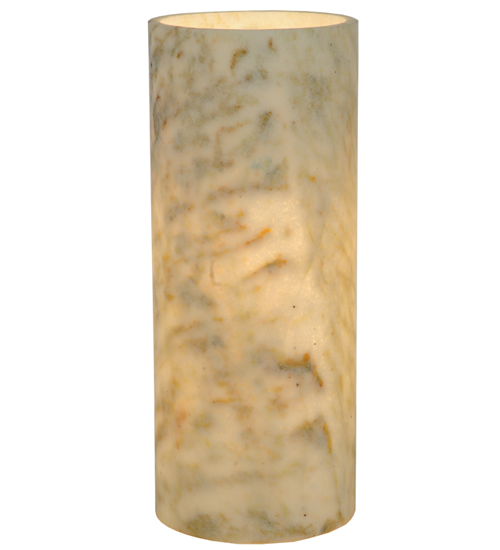 Medya 123468 4 in. Cylindre Light Jadestone Shade, Green