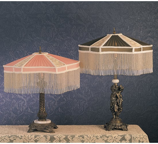 Meyda Lighting Fabric And Fringe Persian Table Lamp Fabric And Fringe Persian - 49469 - Traditional