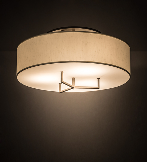 30 in. Cilindro Bahn Flushmount, 3BZM Metallic Bronze