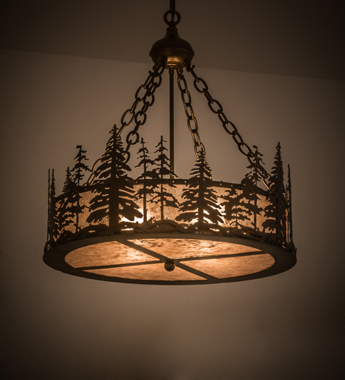 182298 23 in. Tall Pines Inverted Pendant