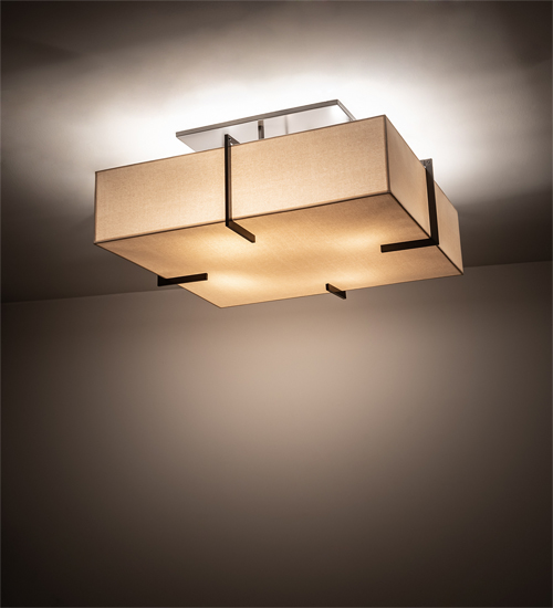 198771 42 in. Square Martis Fabric Flushmount