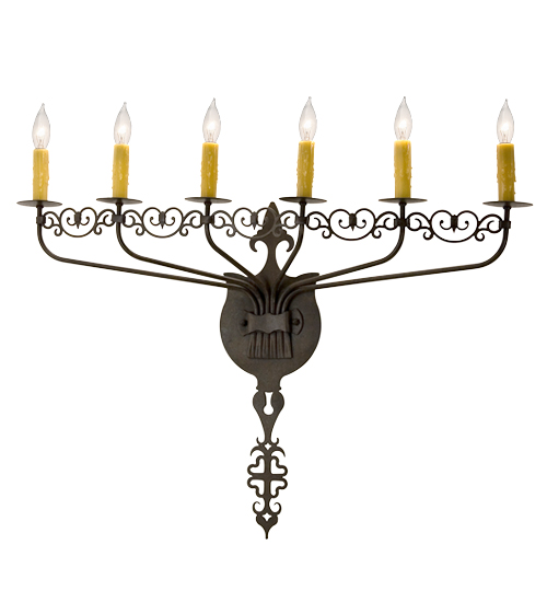 146542 36 in. Almonte Wall Sconce, 6 Light